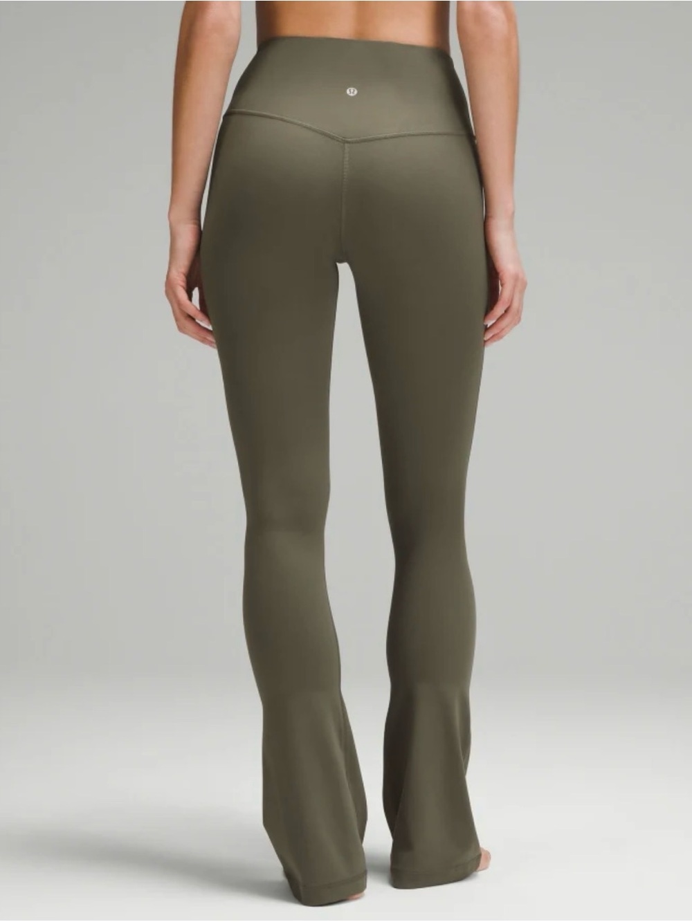 lululemon athletica High-Rise Flared Leggings in Army Green